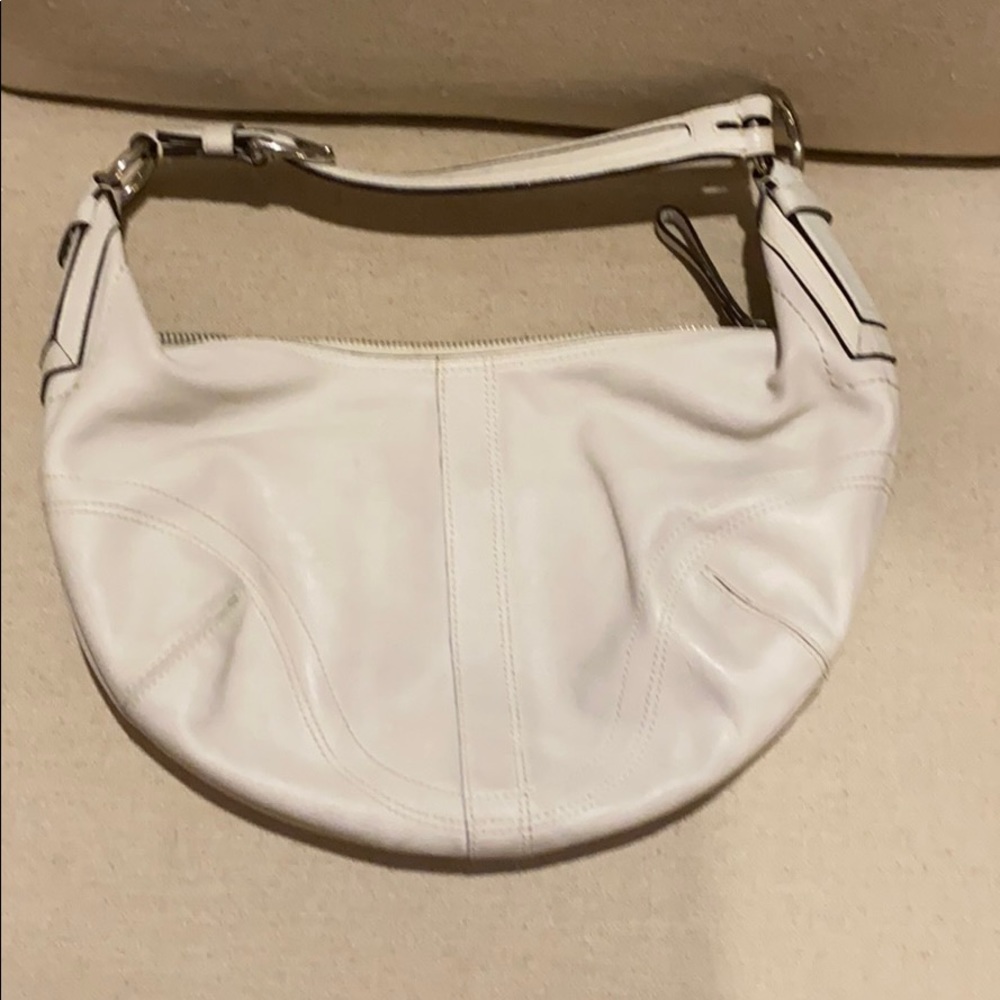 Coach white purse